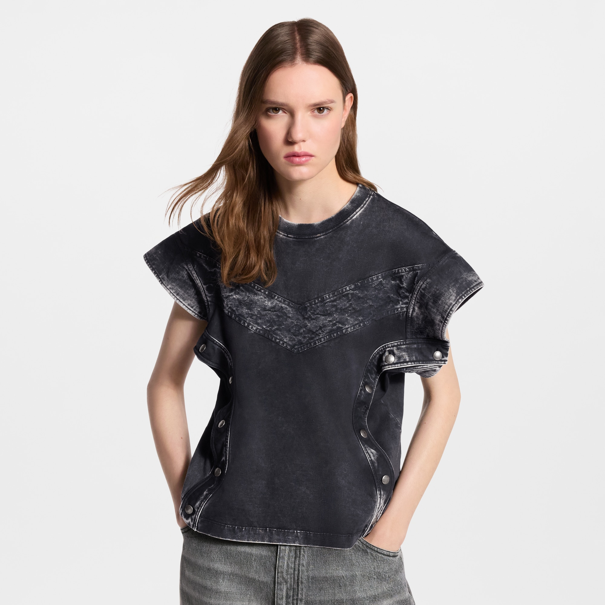 デニム パッチワーク Tシャツ ｜ルイ・ヴィトン 公式サイト - 1AKXKN